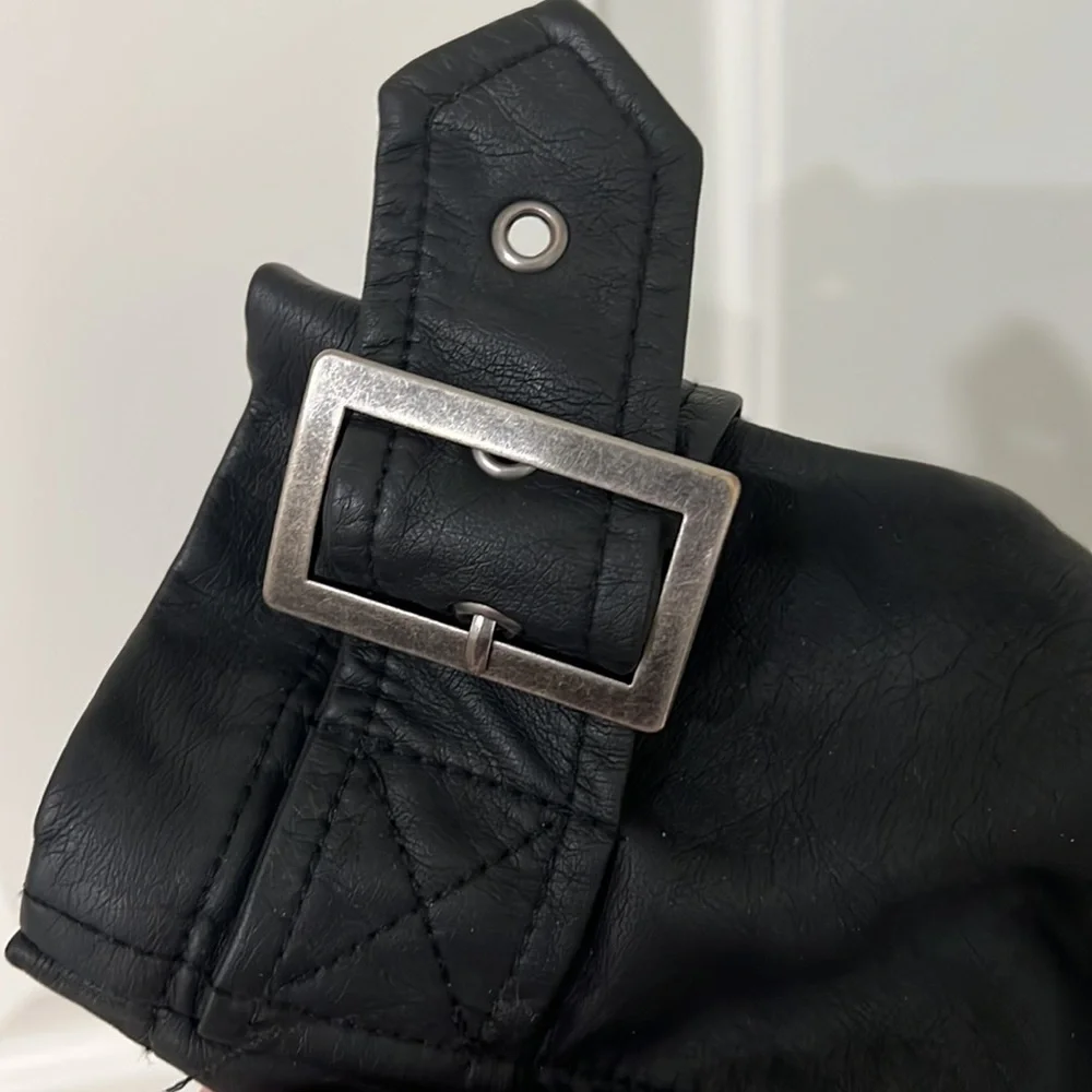 Max studio faux leather biker jacket - Picture 3 of 7